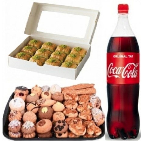 1 Litre Kola İle Tamamlanmış Fıstıklı Menü Samsun pasta