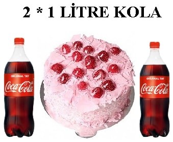 Frambuazlı Yaş Pasta ve 2 Litre Cola Avantajı Samsun pasta