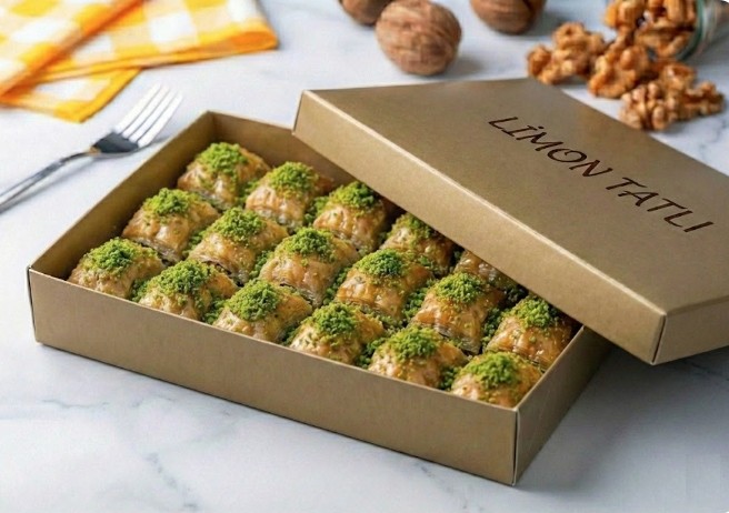 Hafif ve Lezzetli 1 kg Fıstıklı Baklava Samsun pasta